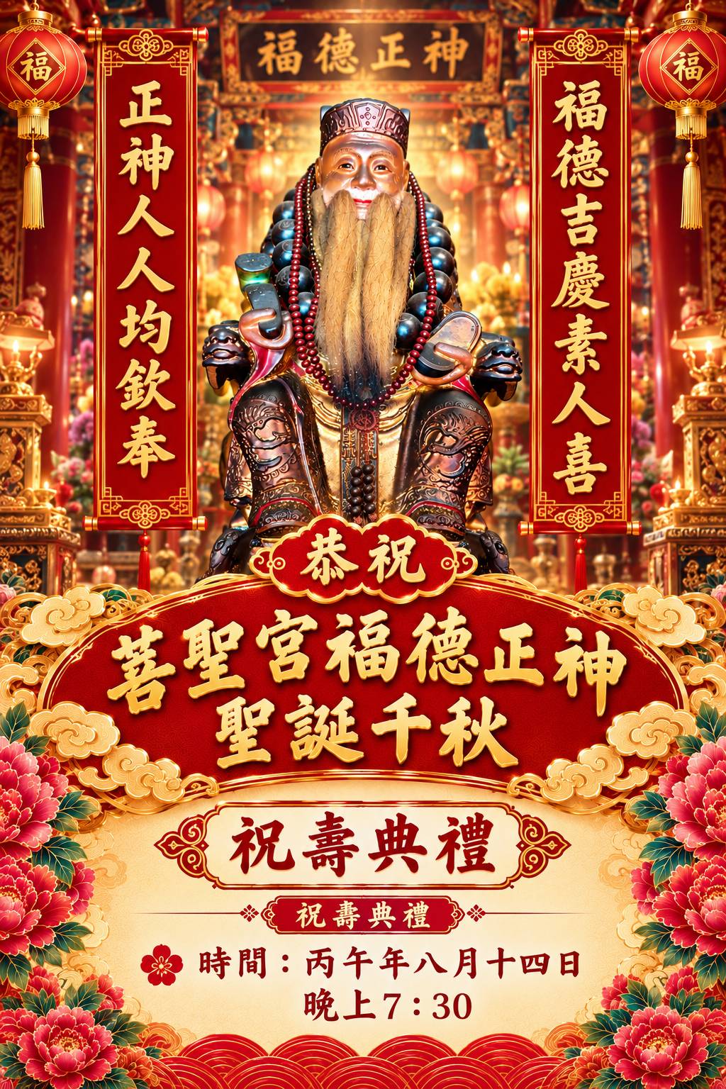 嘉義菩聖宮 福德正神 聖誕千秋